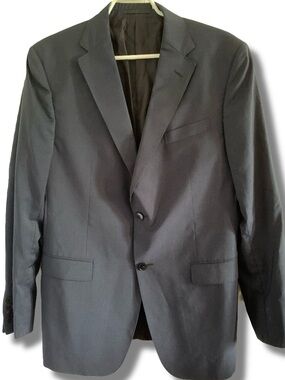 Z Zegna Micro Houndstooth Navy Blue Blazer Size 40R